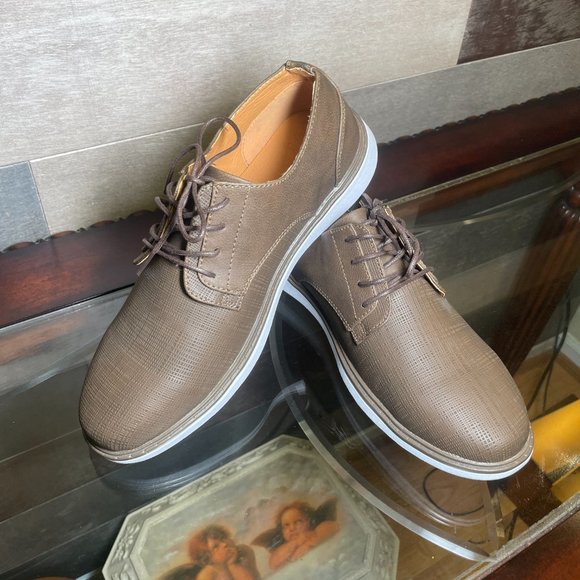 Mens Abbot K. Brown With White Sole Boat Shoes Size 9 M - Picture 1 of 11